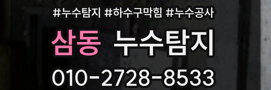 삼동 누수탐지업체