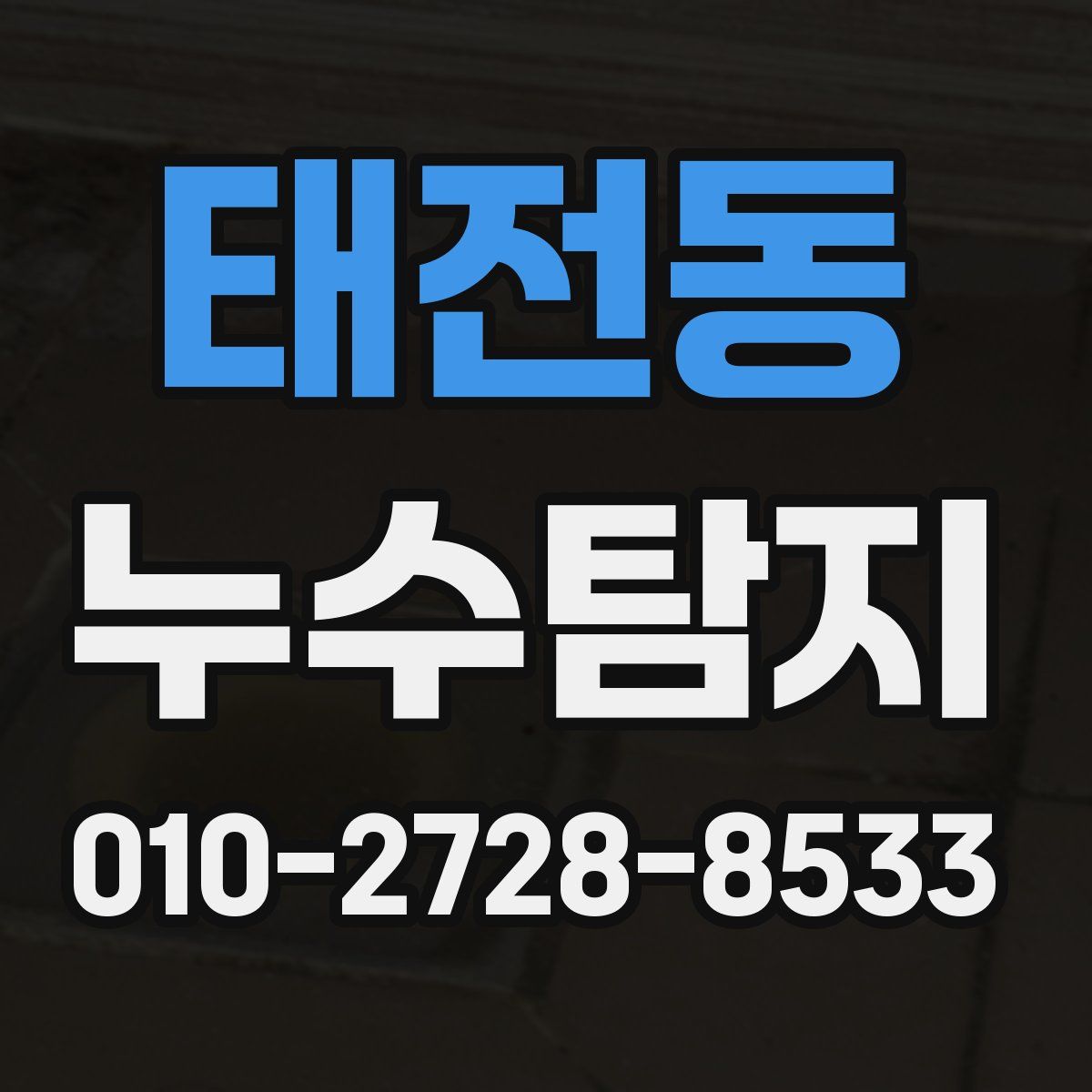 태전동 누수탐지