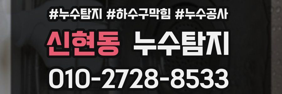 신현동 누수탐지업체