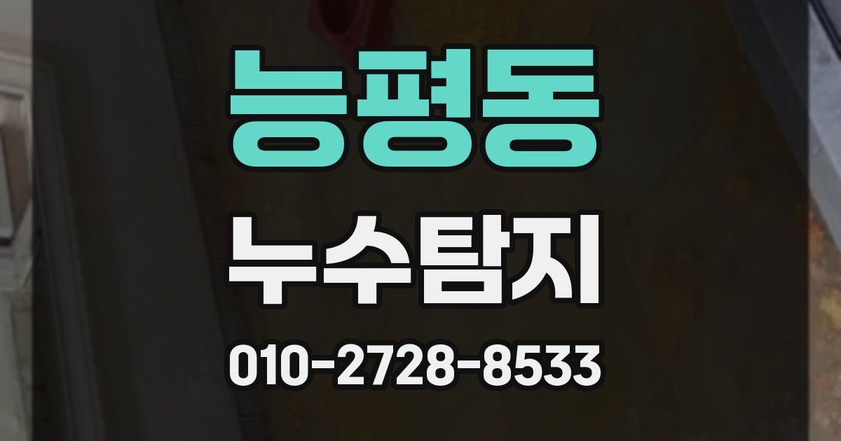 능평동 누수공사