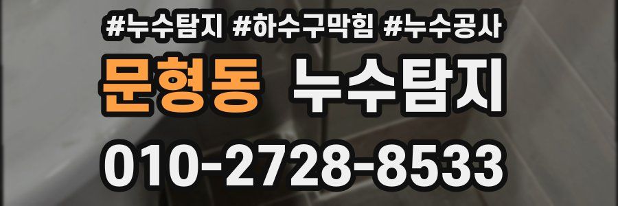 문형동 누수탐지업체