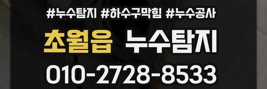 초월읍 누수탐지업체