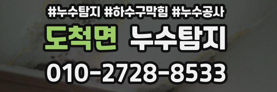 도척면 누수탐지업체