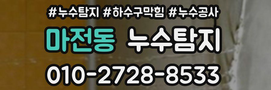 마전동 누수탐지업체