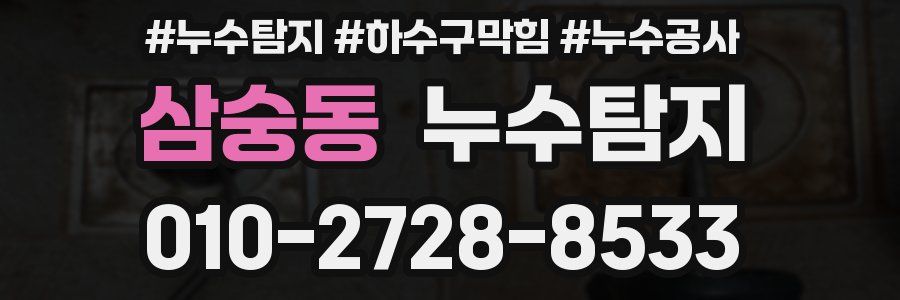 삼숭동 누수탐지업체