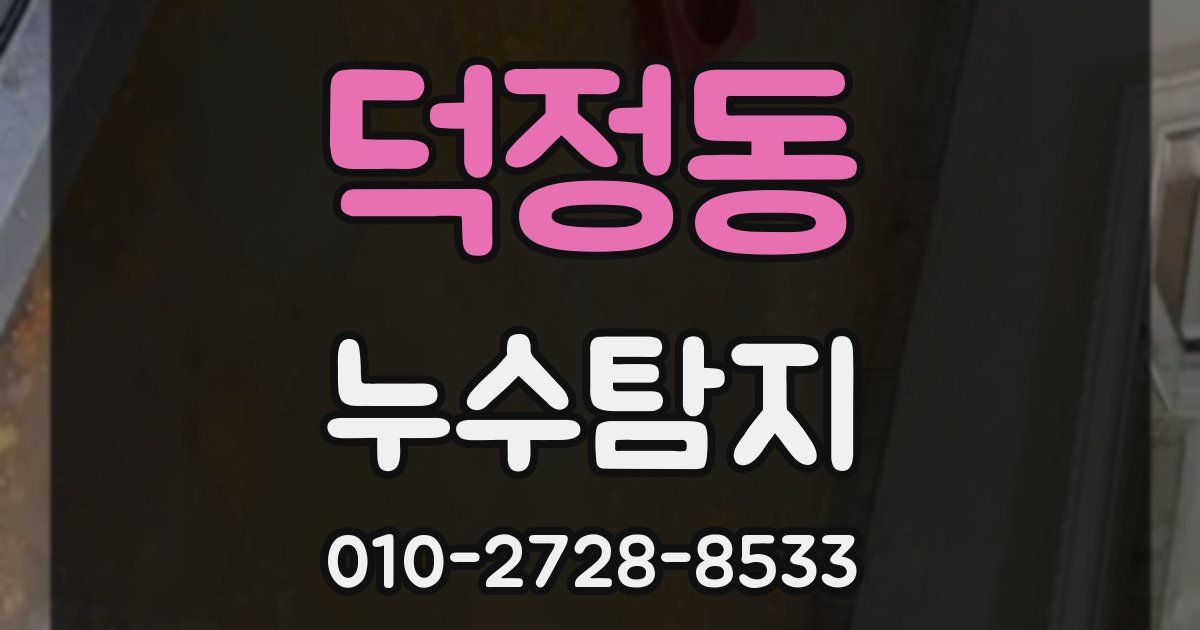 덕정동 누수공사