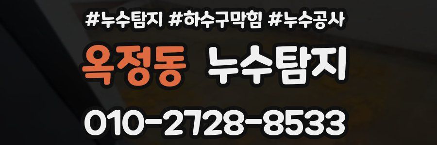 옥정동 누수탐지업체