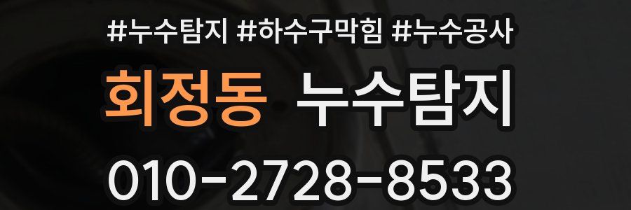 회정동 누수탐지업체