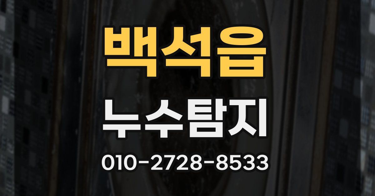 백석읍 누수공사