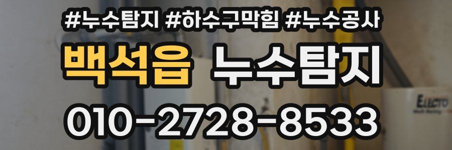 백석읍 누수탐지업체