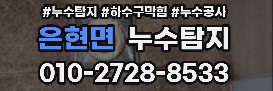 은현면 누수탐지업체
