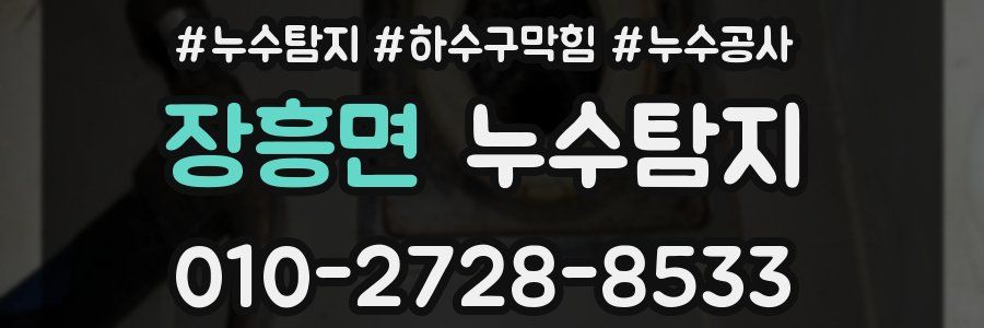 장흥면 누수탐지업체