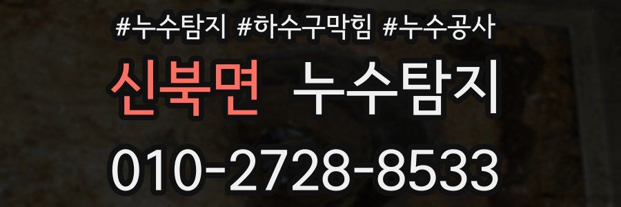 신북면 누수탐지업체
