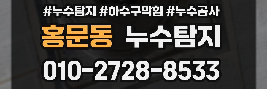 홍문동 누수탐지업체