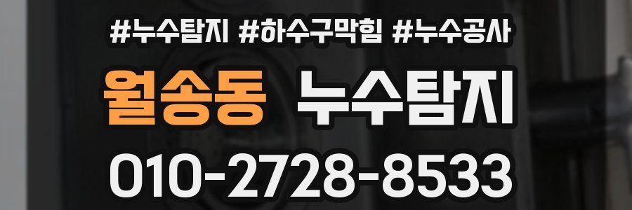 월송동 누수탐지업체