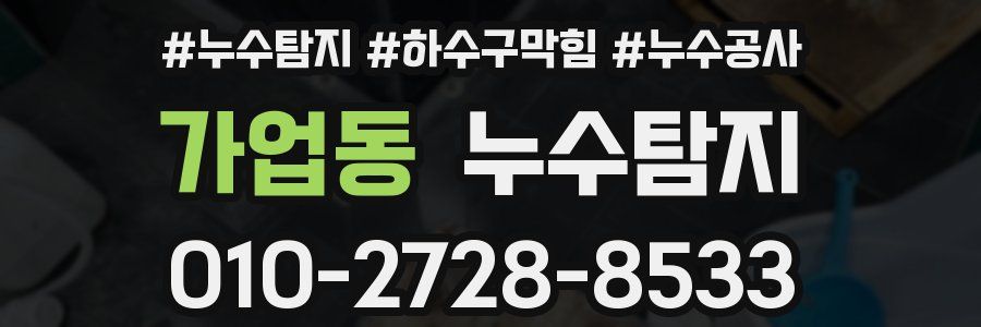 가업동 누수탐지업체