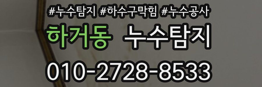 하거동 누수탐지업체