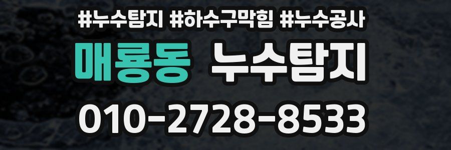 매룡동 누수탐지업체