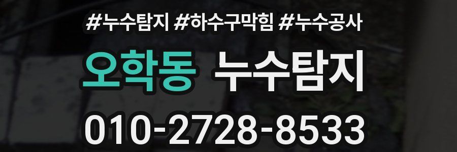 오학동 누수탐지업체