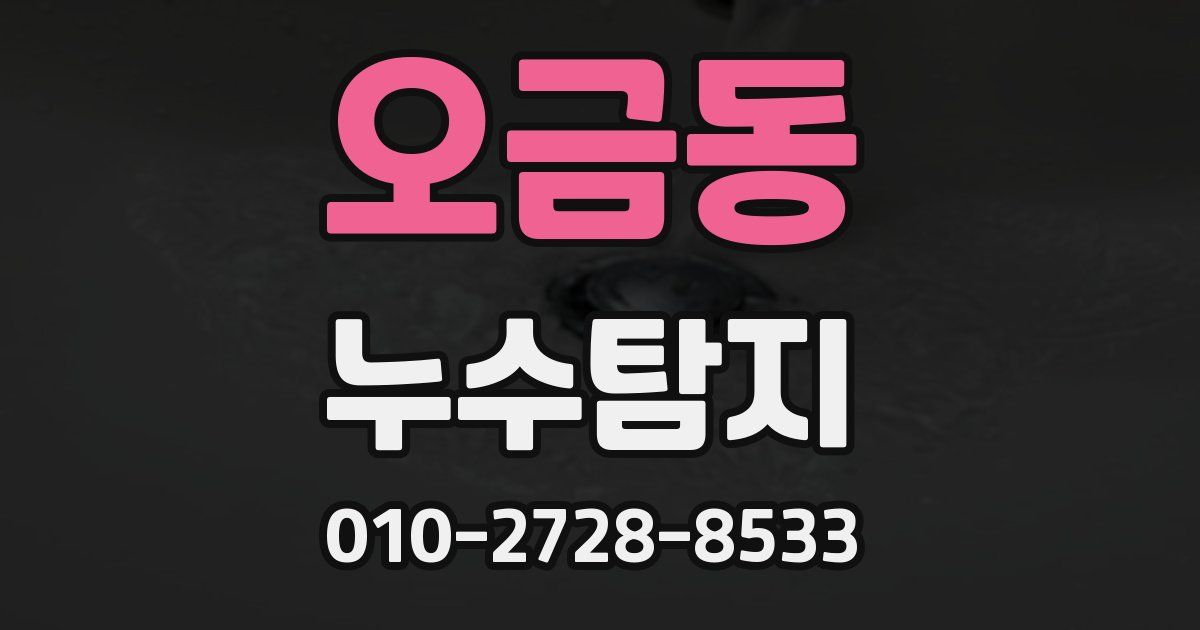 오금동 누수공사