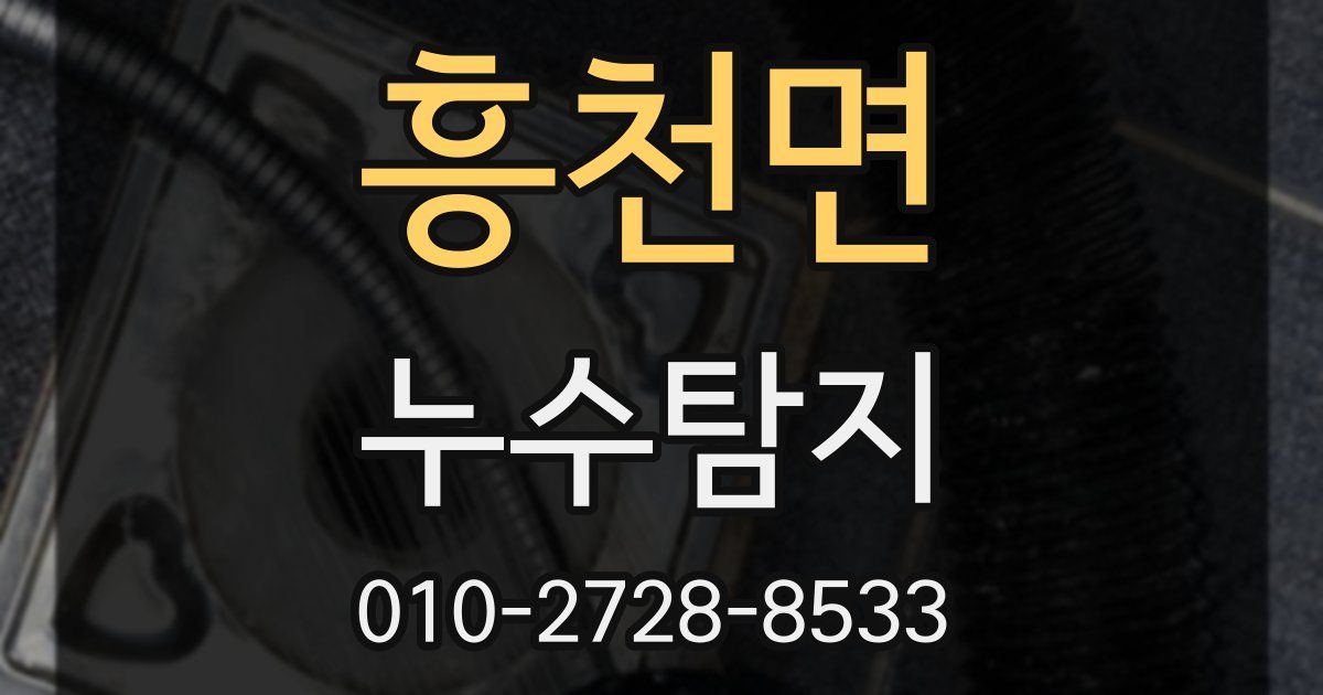 흥천면 누수공사