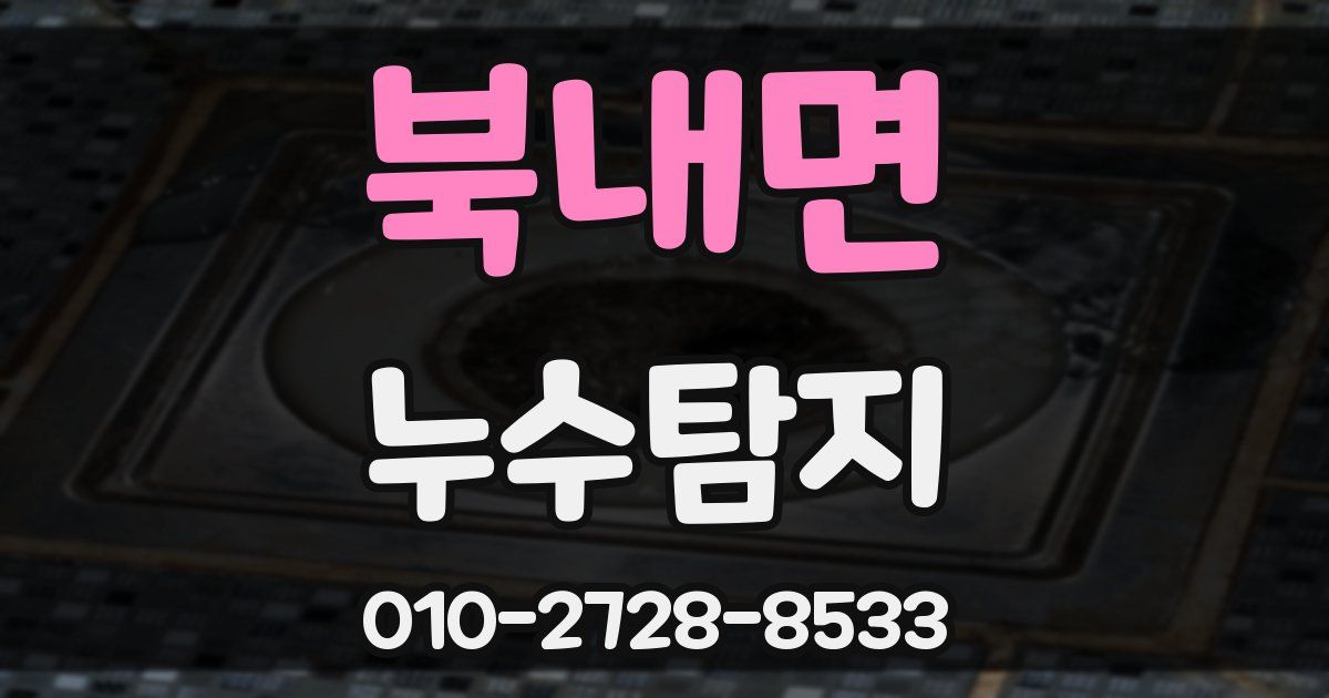 북내면 누수공사