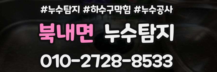 북내면 누수탐지업체