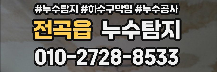 전곡읍 누수탐지업체