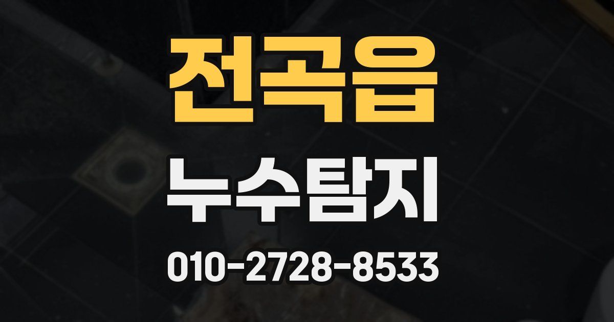 전곡읍 누수공사
