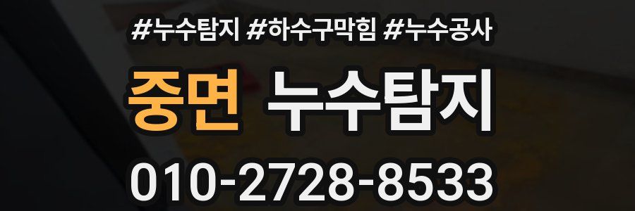 중면 누수탐지업체