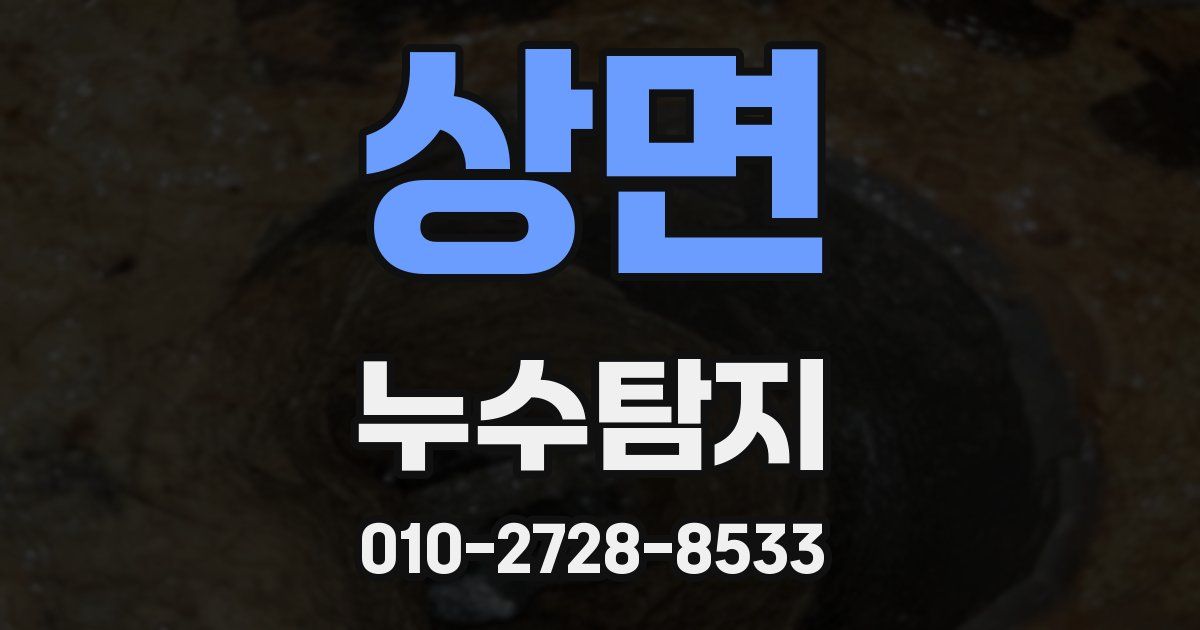 상면 누수공사