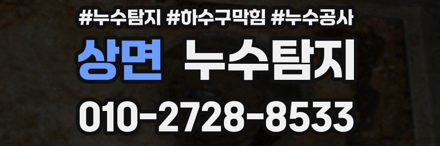 상면 누수탐지업체