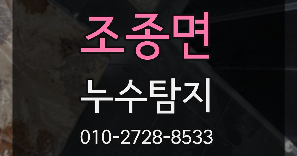 조종면 누수공사