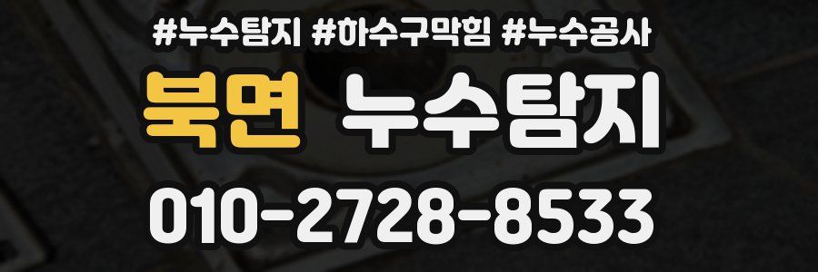 북면 누수탐지업체