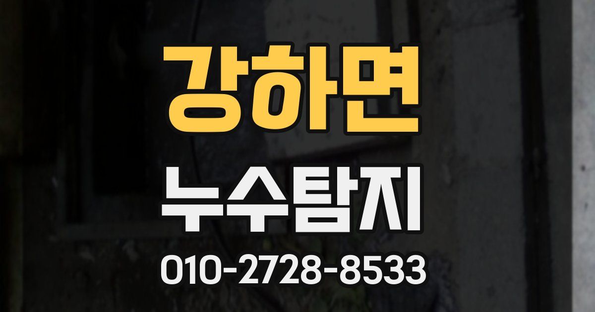 강하면 누수공사