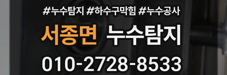 서종면 누수탐지업체