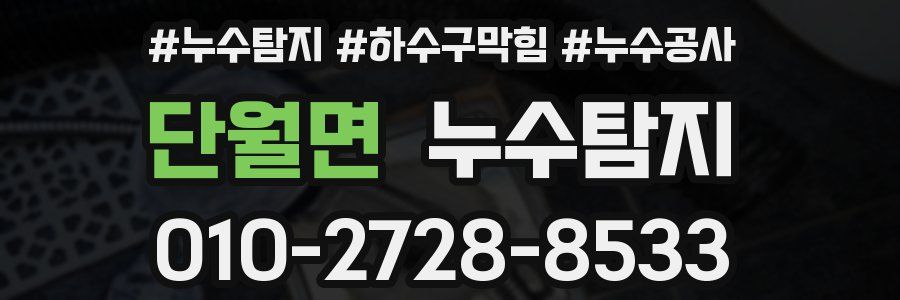 단월면 누수탐지업체