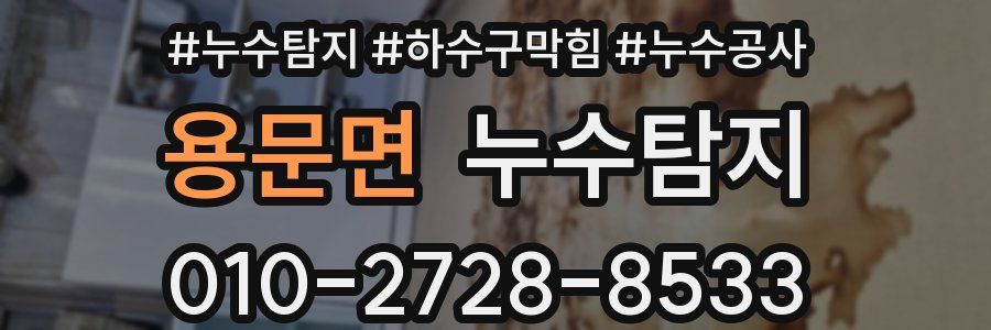 용문면 누수탐지업체
