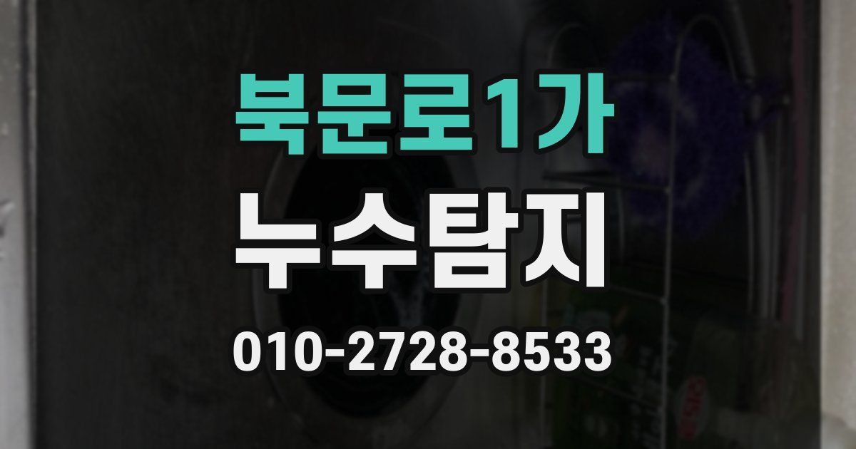 북문로1가 누수공사