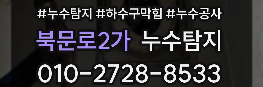 북문로2가 누수탐지업체