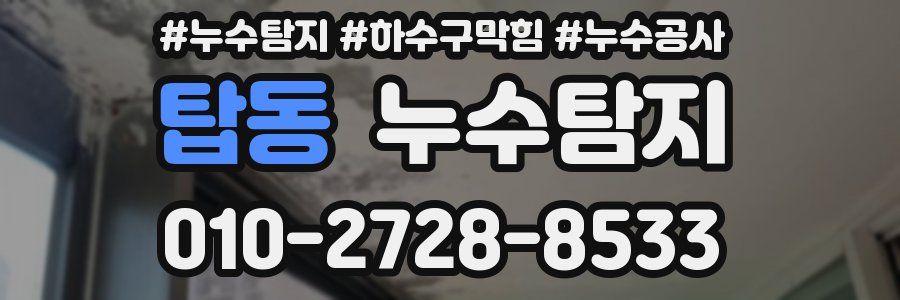 탑동 누수탐지업체