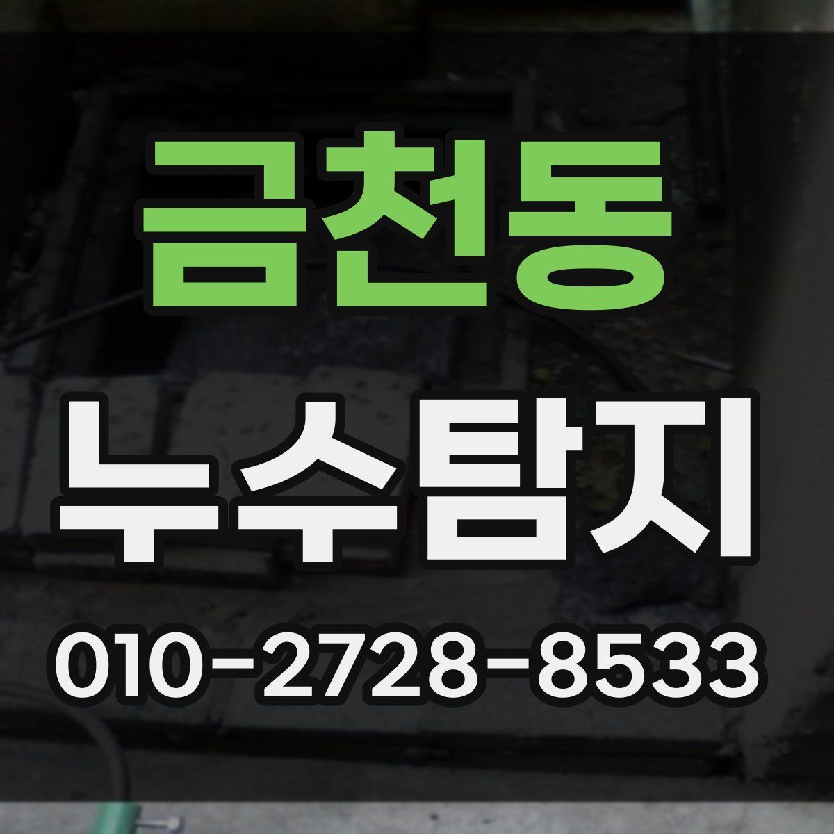 금천동 누수탐지