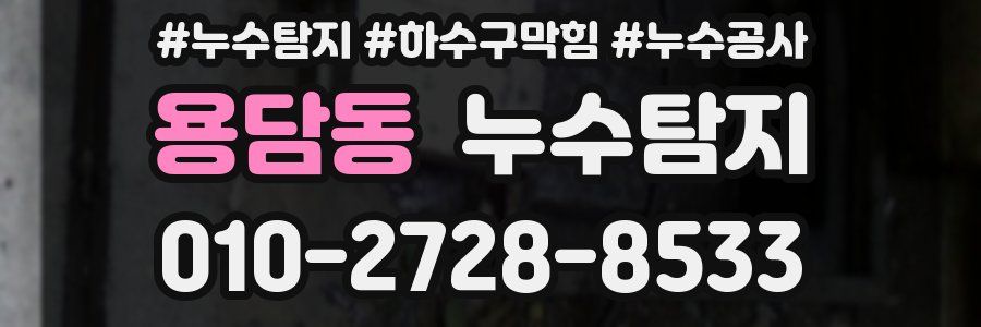 용담동 누수탐지업체