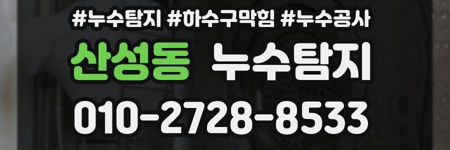 산성동 누수탐지업체