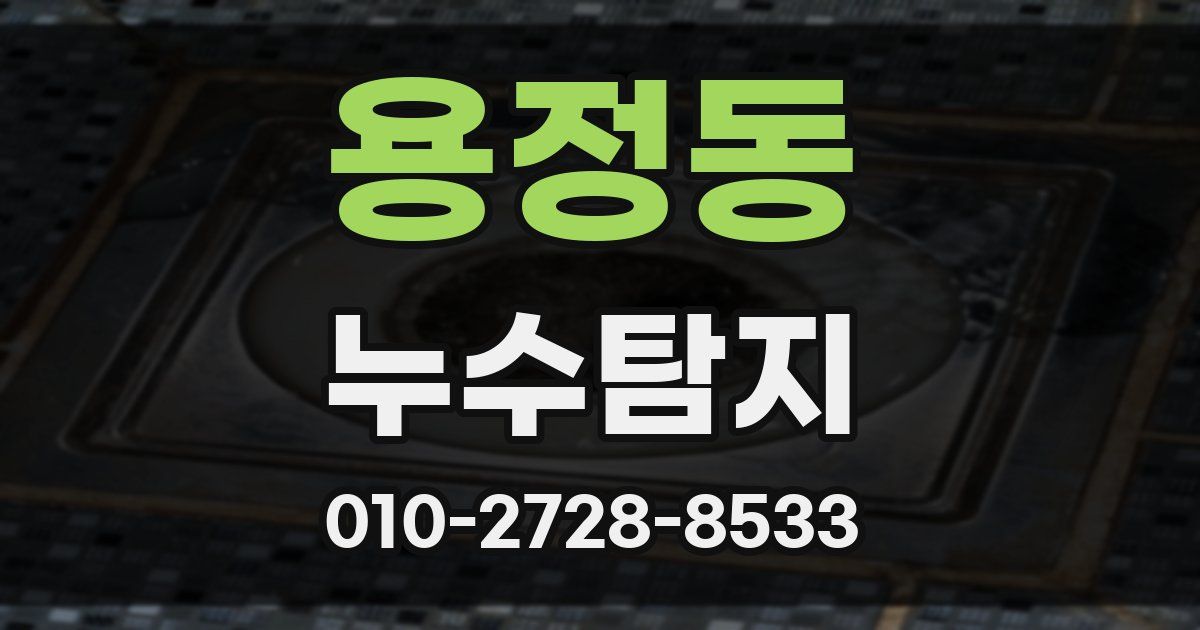 용정동 누수공사