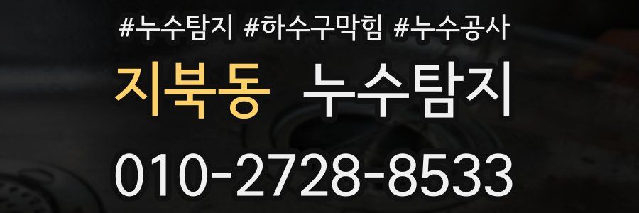 지북동 누수탐지업체