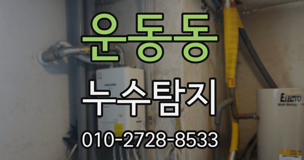 운동동 누수공사
