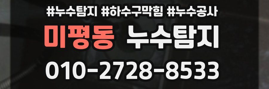 미평동 누수탐지업체