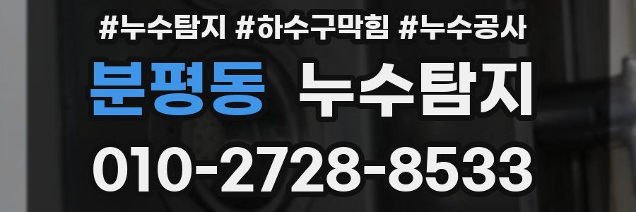 분평동 누수탐지업체