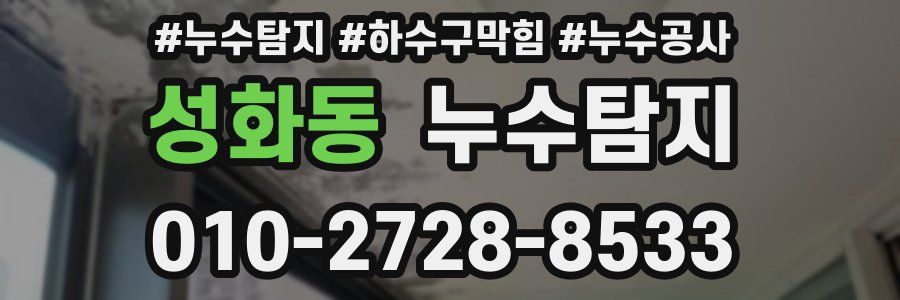 성화동 누수탐지업체